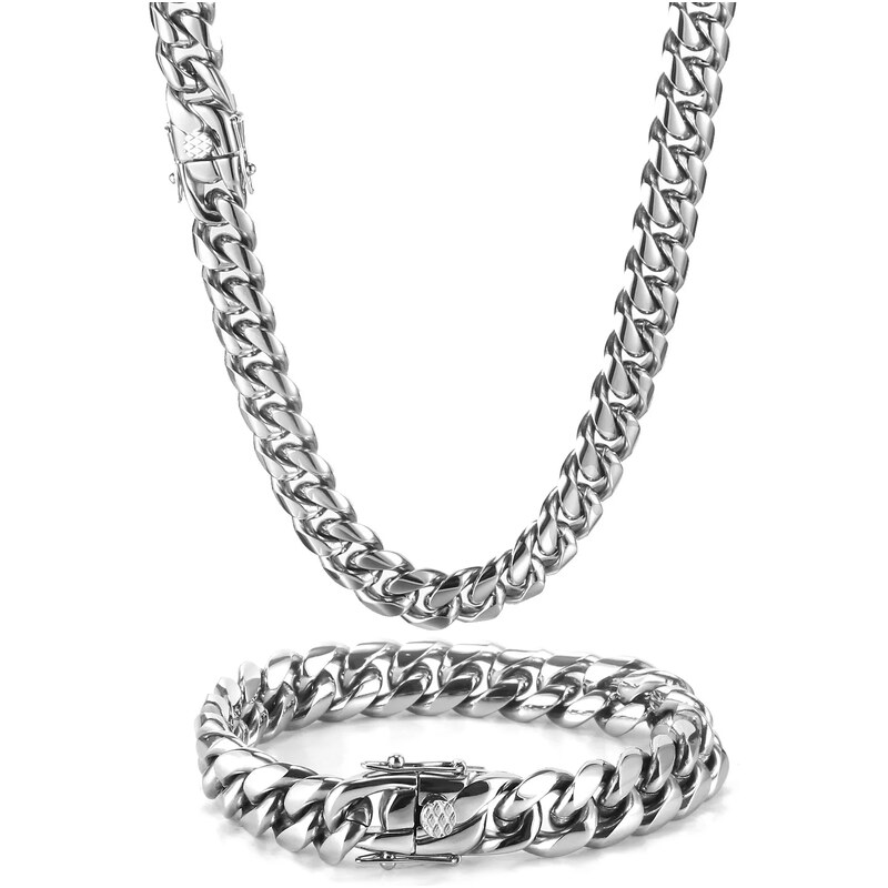 Impress Jewelry Sada z chirurgické oceli náhrdelník + náramek
