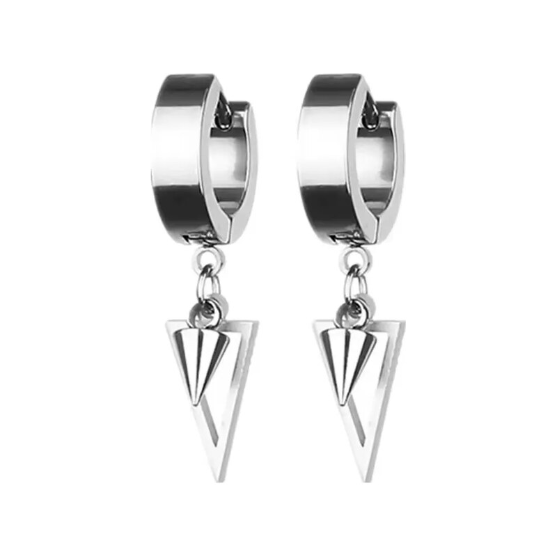 Titan Jewerly Náušnice z chirurgické oceli Triangl Spike