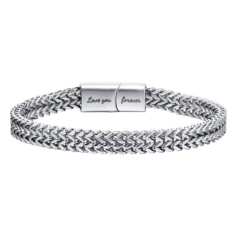 Impress Jewelry Pánský ocelový náramek Love You Forever – symbol