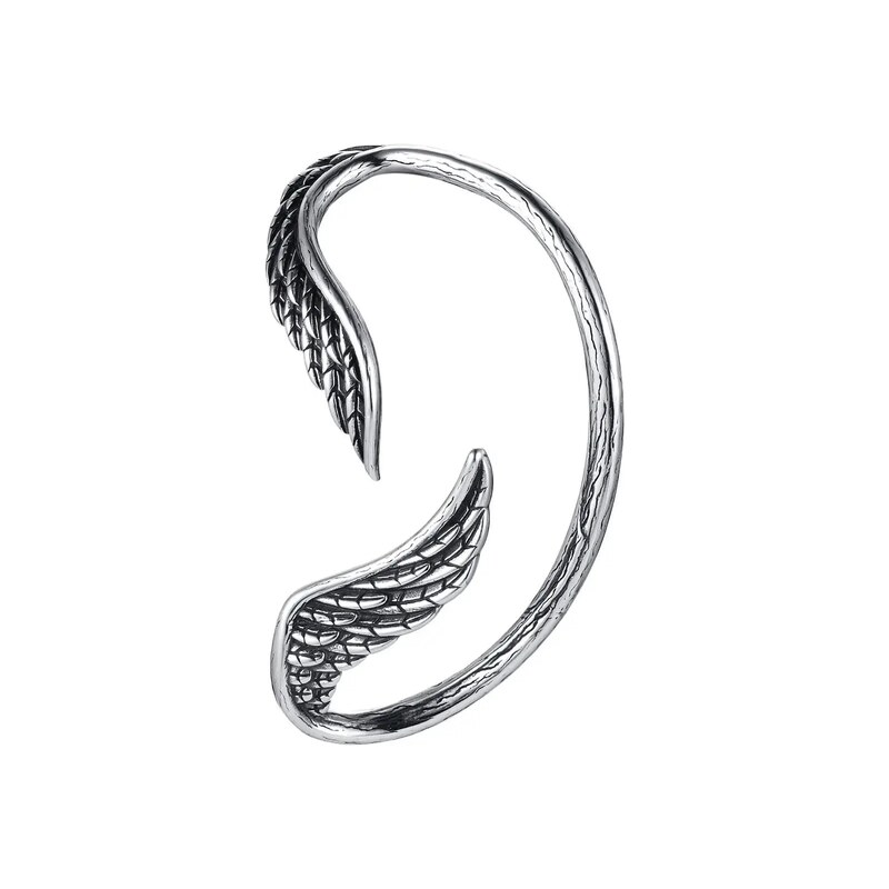 Titan Jewerly Ušní manžeta z chirurgické oceli – Křídla