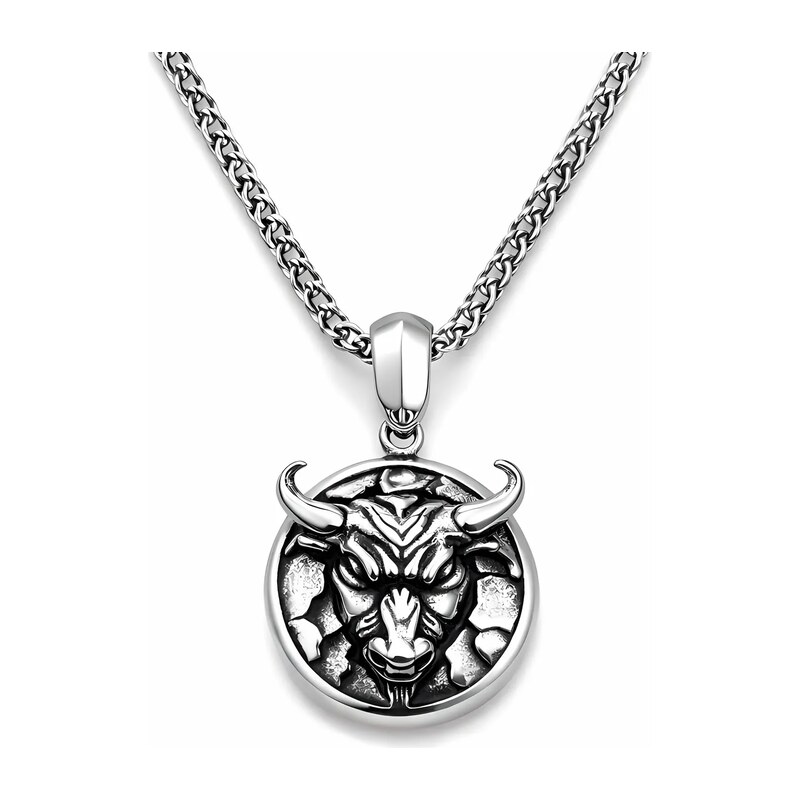 Impress Jewelry Přívěsek z chirurgické oceli Bull Head – Býčí