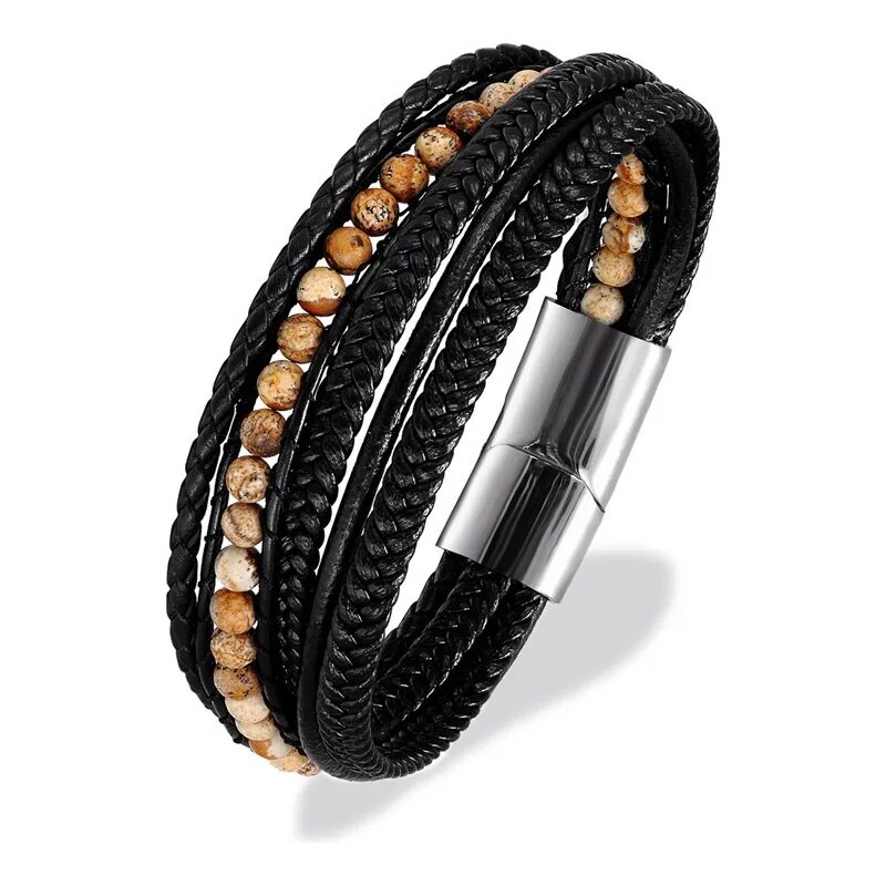 Impress Jewelry Pánský kombinovaný náramek Five Strands Scenic