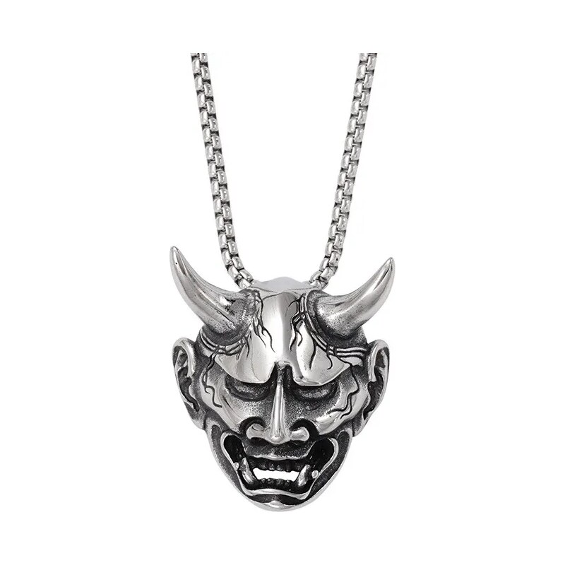 Impress Jewelry Přívěsek z chirurgické oceli – Démonická maska