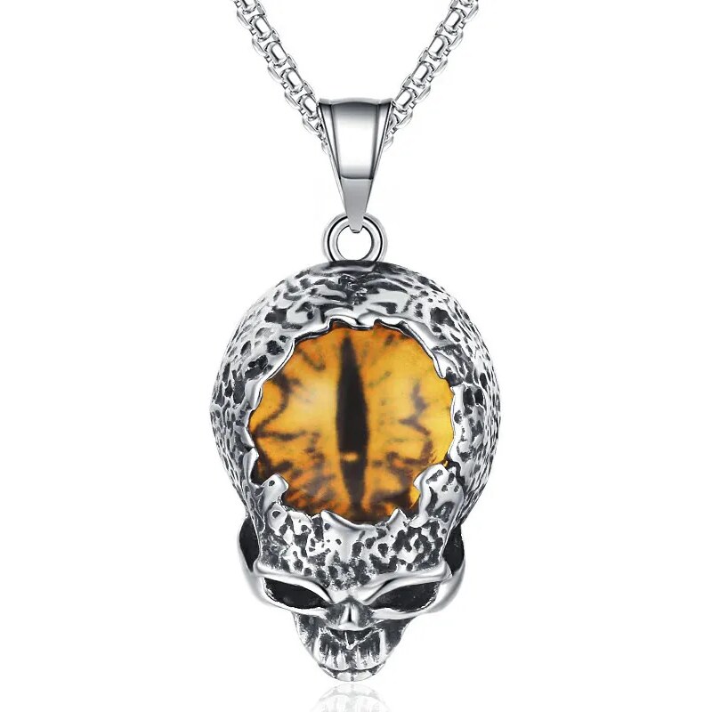 Impress Jewelry Přívěsek z chirurgické oceli – Lebka s okem