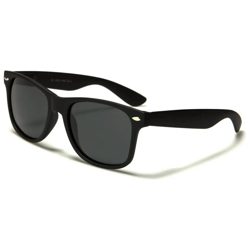 Retro Optix Wayfarer Černé matné- kouřové (polarizační)