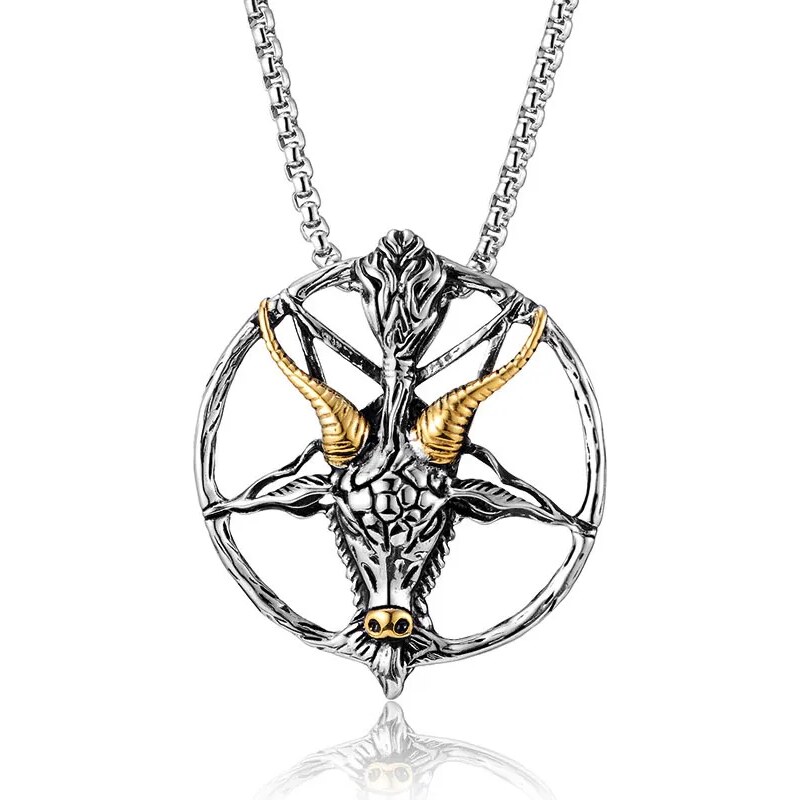 Impress Jewelry Ocelový přívěsek Baphomet - Kozlí lebka