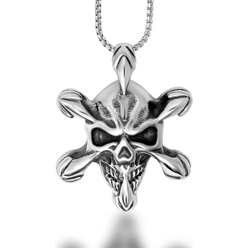 Impress Jewelry Přívěsek z chirurgické oceli s Lebkou Skull