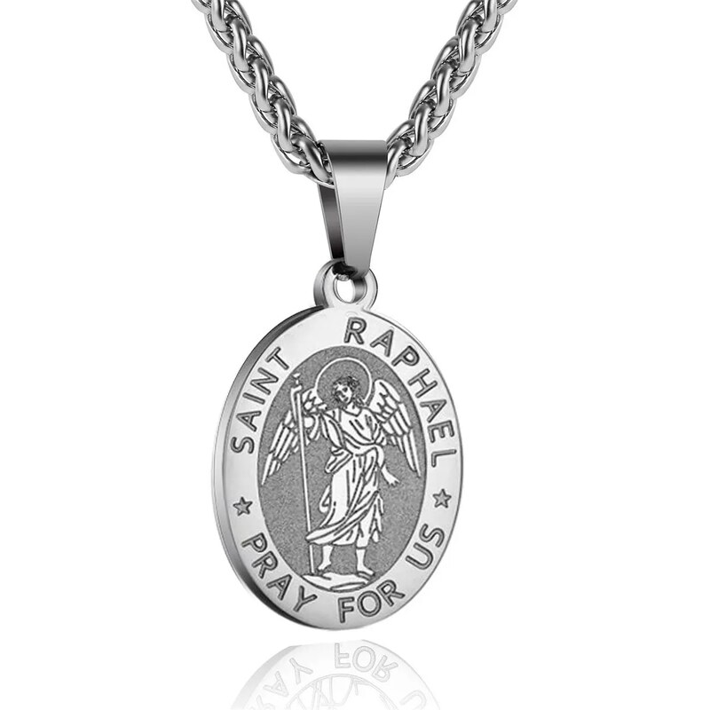 Impress Jewelry Přívěsek z chirurgické oceli Svatý Rafael
