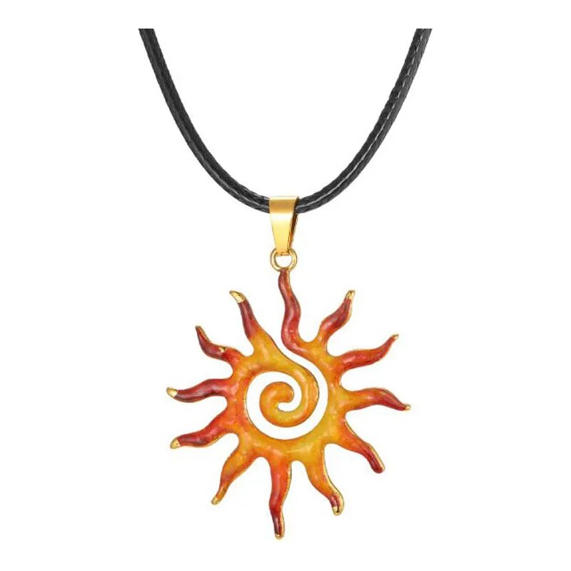 Impress Jewelry Přívěsek z oceli Sluneční spirála s náhrdelníkem