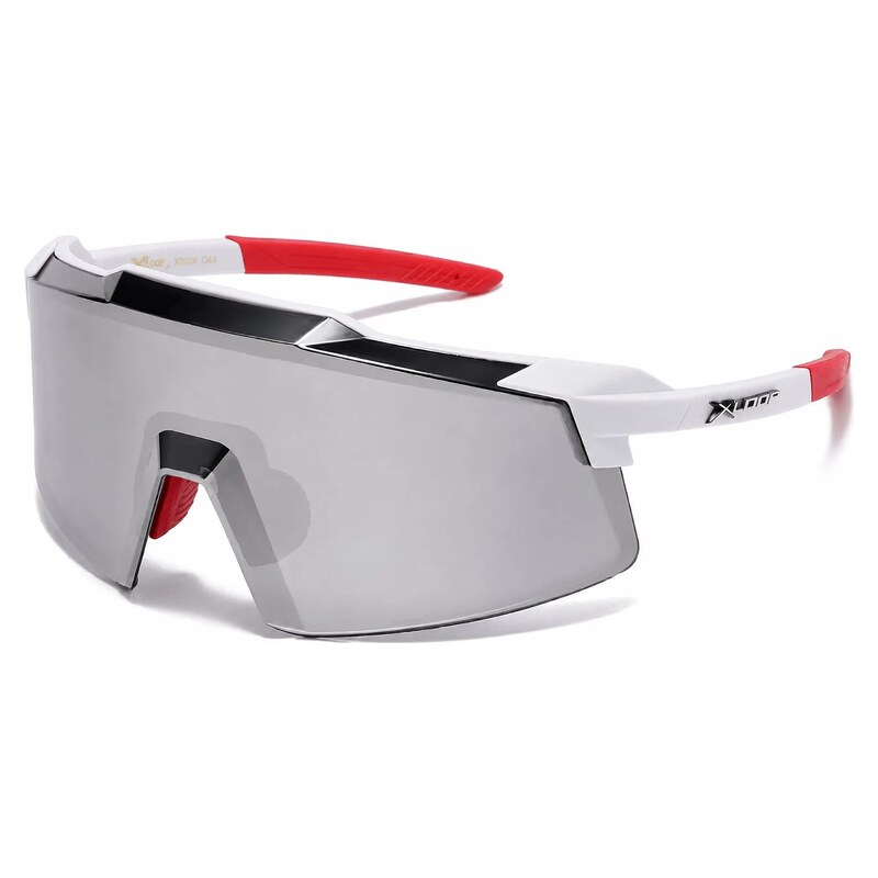 X-loop Xloop SHIELD sportovní sluneční brýle Leo Bílo-stříbrné