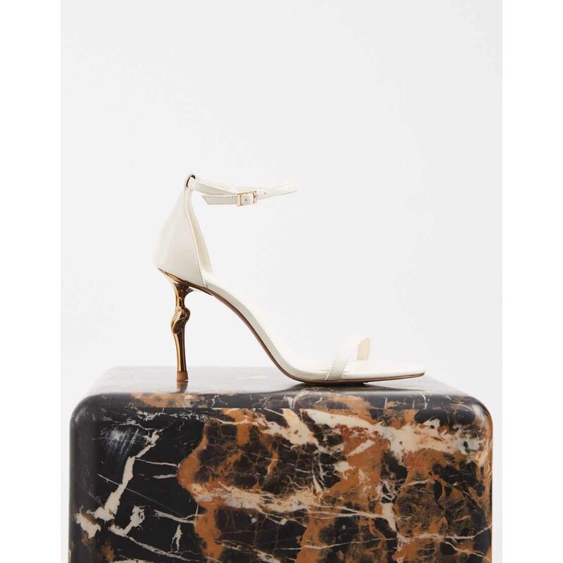 JW Pei Alivia Double Strap Sandals - White