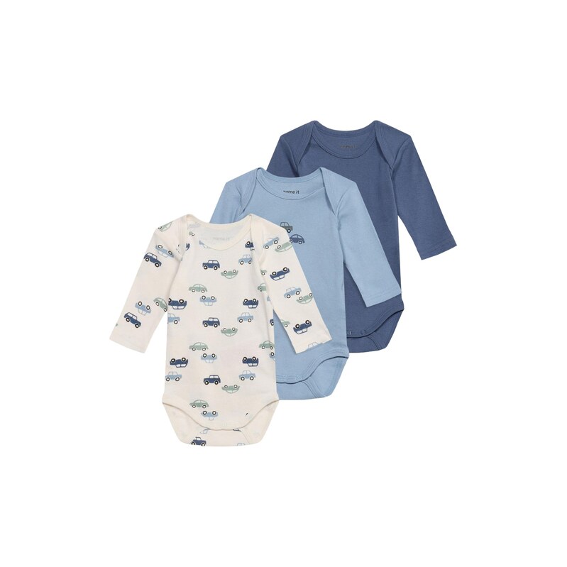 NAME IT Dupačky/body safírová / světlemodrá / mátová / offwhite