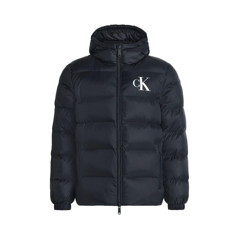 Calvin Klein Jeans Přechodná bunda námořnická modř / bílá