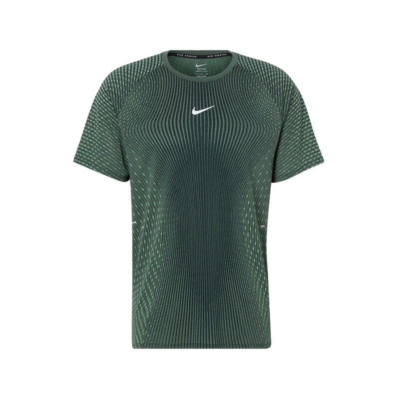 NIKE Funkční tričko Stride světle zelená / tmavě zelená