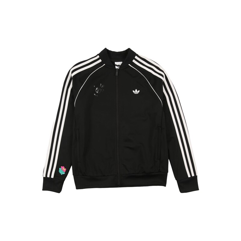 ADIDAS ORIGINALS Přechodná bunda zelená / pink / černá / bílá