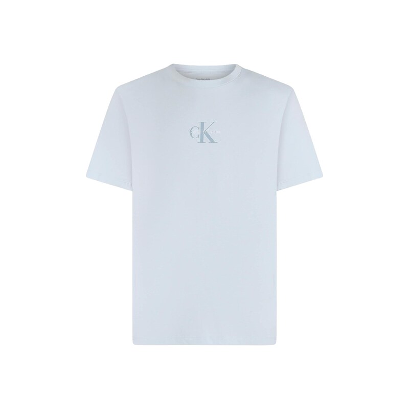 Calvin Klein Jeans Tričko opálová / pastelová modrá / bílá
