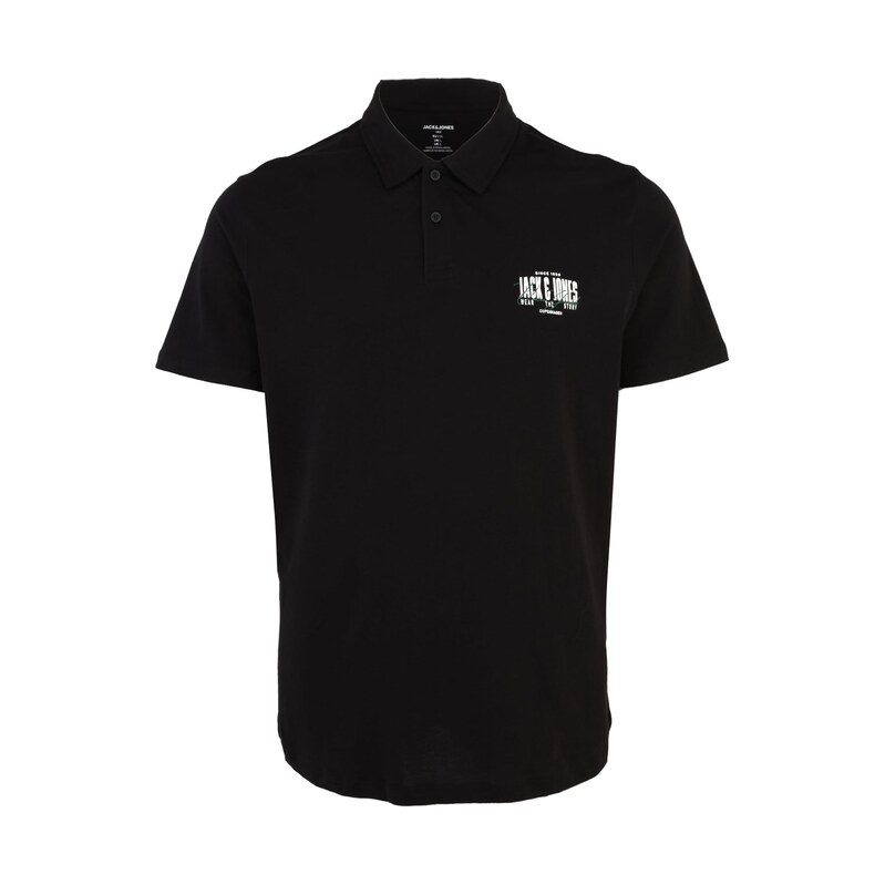 Jack & Jones Plus Tričko JJAERO černá / bílá