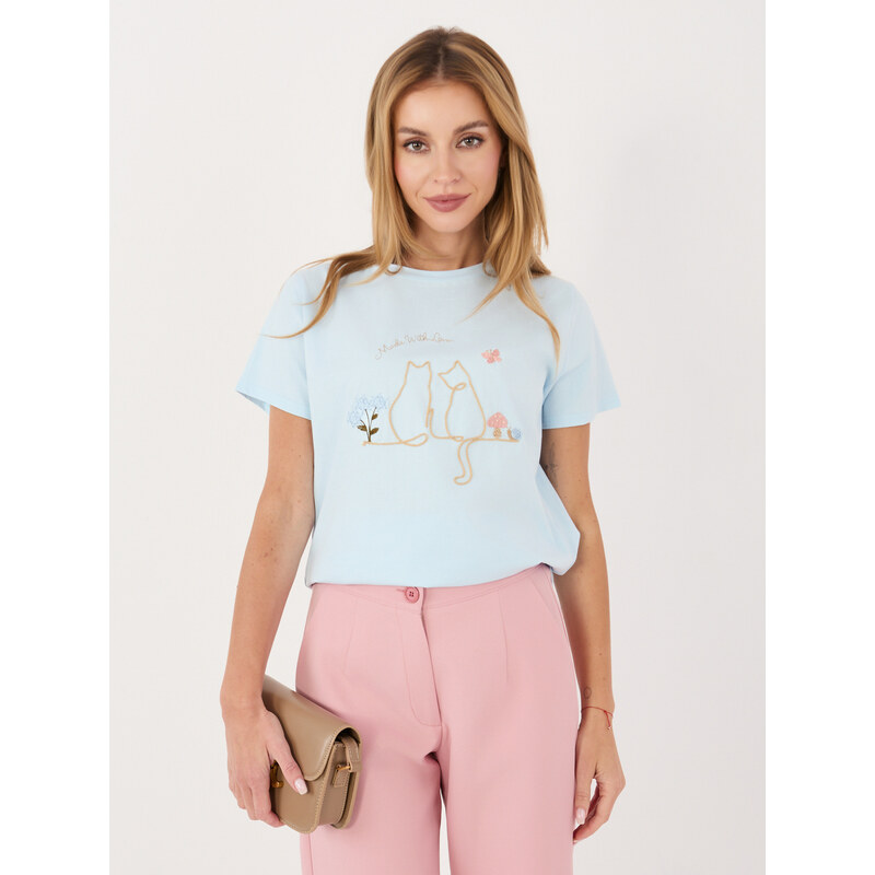 FPrice Tričko IR TS R2766.60 světle modré