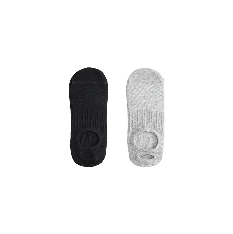 OYSHO 2 pairs of cotton blend yoga and pilates socks in black