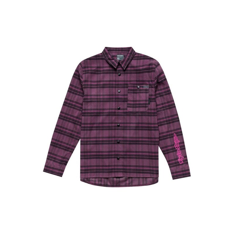 Troy Lee Designs Grind Flannel pánská košile Plaid Deep Purple