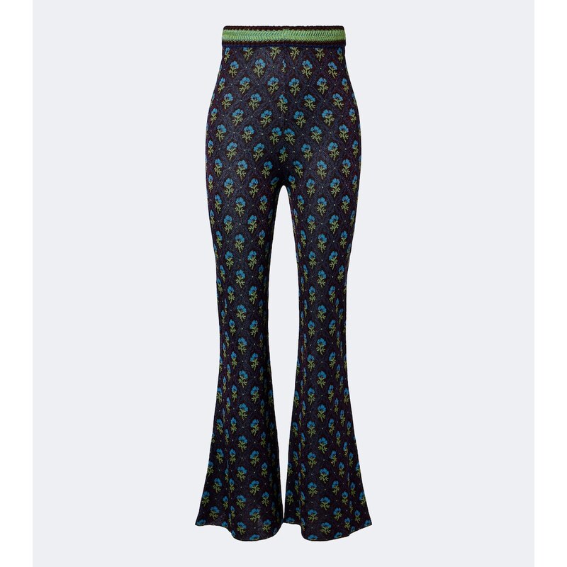 Etro Floral jacquard flared pants