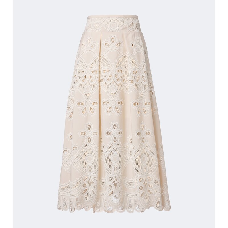 Elie Saab Embroidered maxi skirt