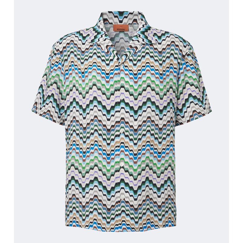 Missoni Greek Key bowling shirt