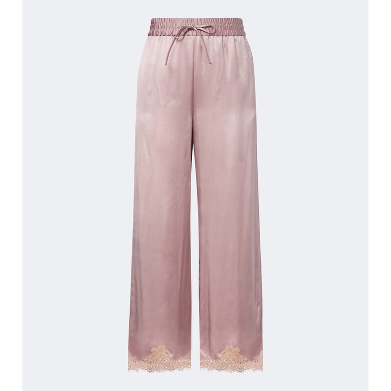 Valentino Silk crÃªpe satin wide-leg pants