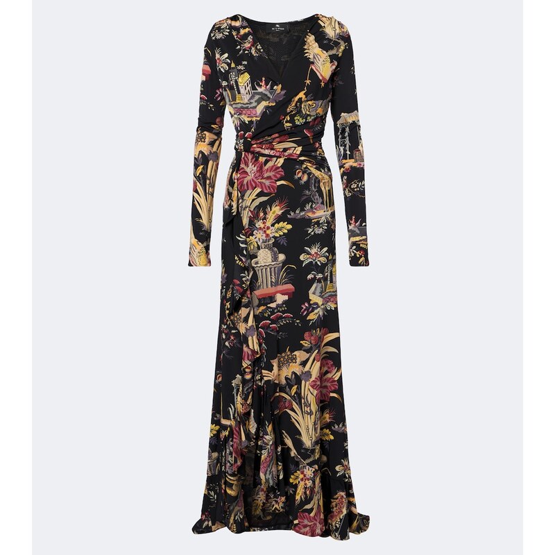 Etro Printed jersey maxi dress