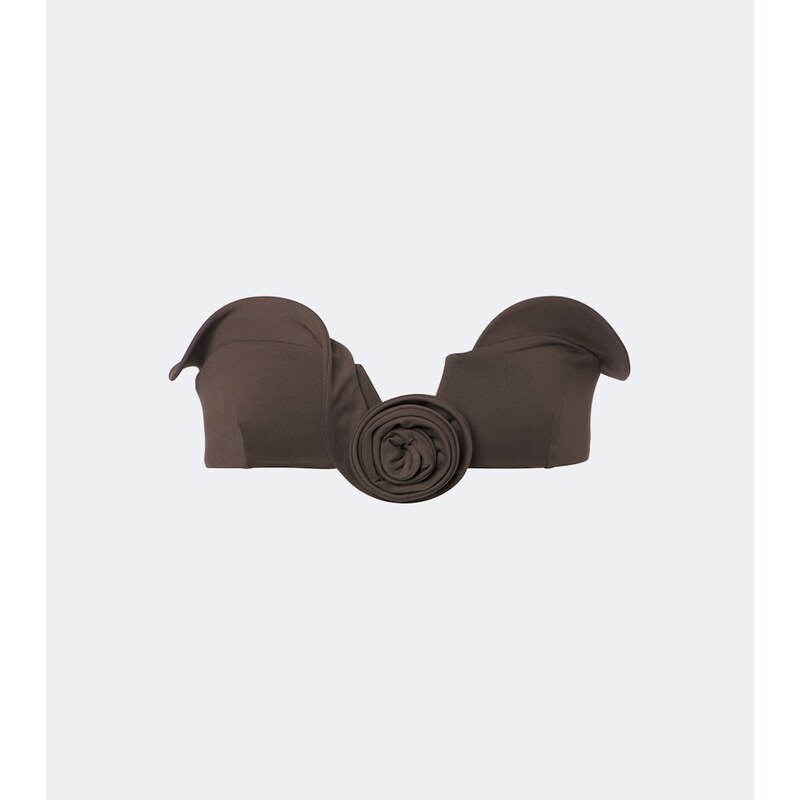 Magda Butrym Floral-appliquÃ bikini top