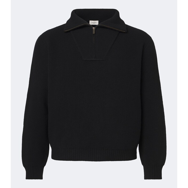 Saint Laurent Wool half-zip sweater