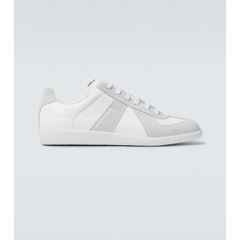 Maison Margiela Replica leather and suede sneakers