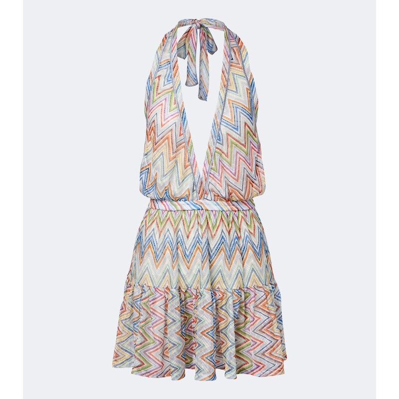 Missoni Zigzag halterneck minidress