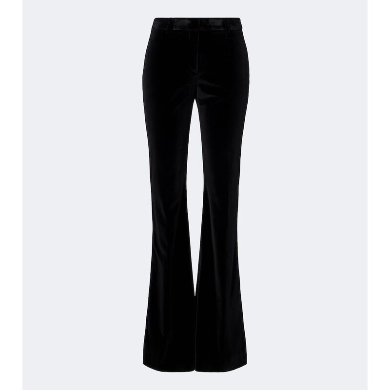 Etro Cotton velvet flared pants