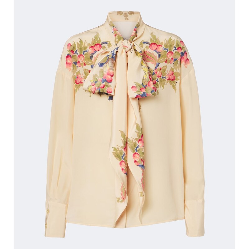Etro Floral silk crÃªpe de chine blouse
