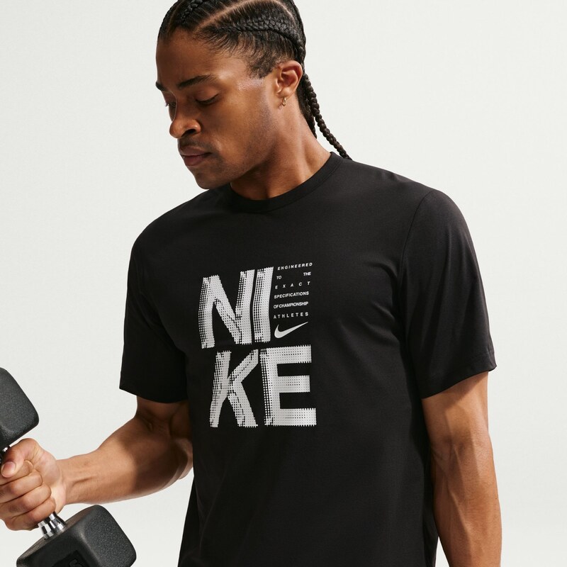 Nike Hyverse Dri-FIT Training T-Shirt BLACK/WHITE