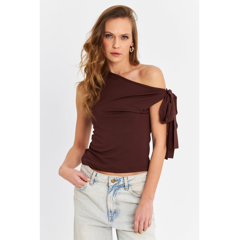 Cool & Sexy Top hnědá