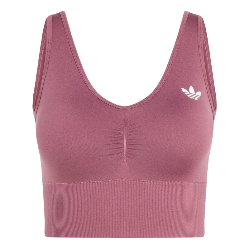 ADIDAS ORIGINALS Podprsenka Essentials burgundská červeň / bílá