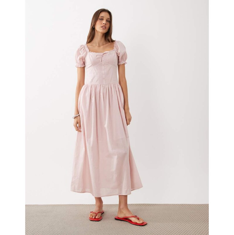 Cotton On Daisy midaxi dress in cherry blossom-Pink