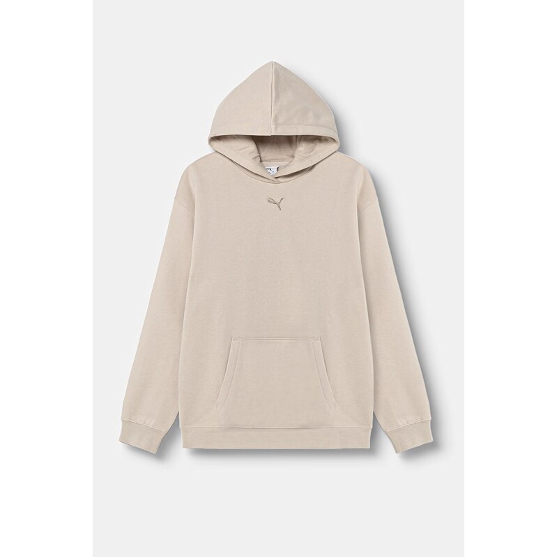 Puma mikina s kapucí dětská s bavlnou ESS Centered Cat Logo