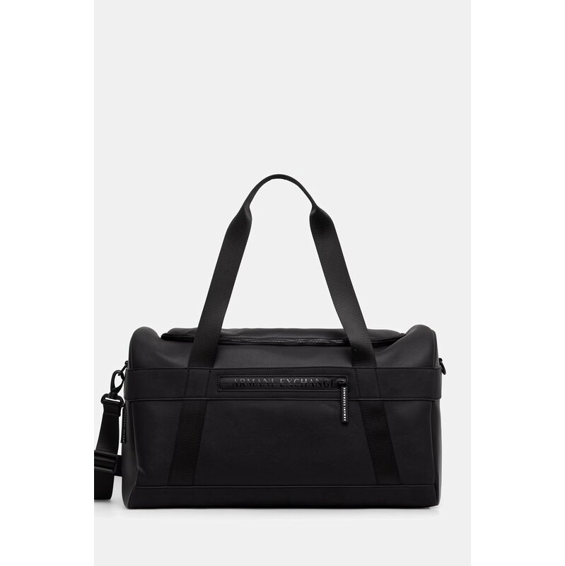 Armani Exchange cestovní taška pánská z imitace kůže