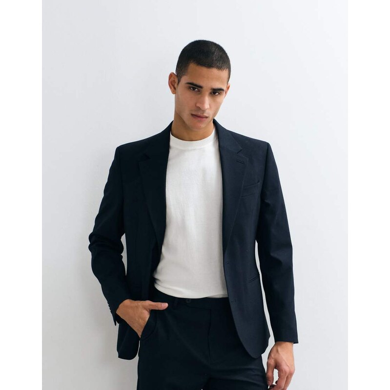 ASOS DESIGN slim suit blazer in navy