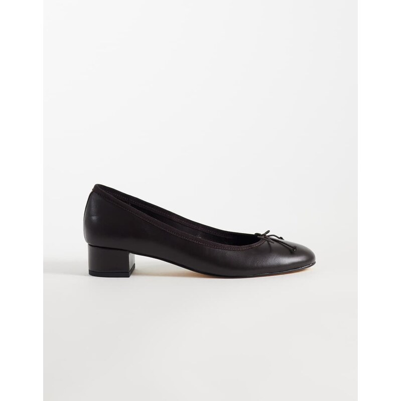 Tony Bianco Maddi low heel ballet in brown leather