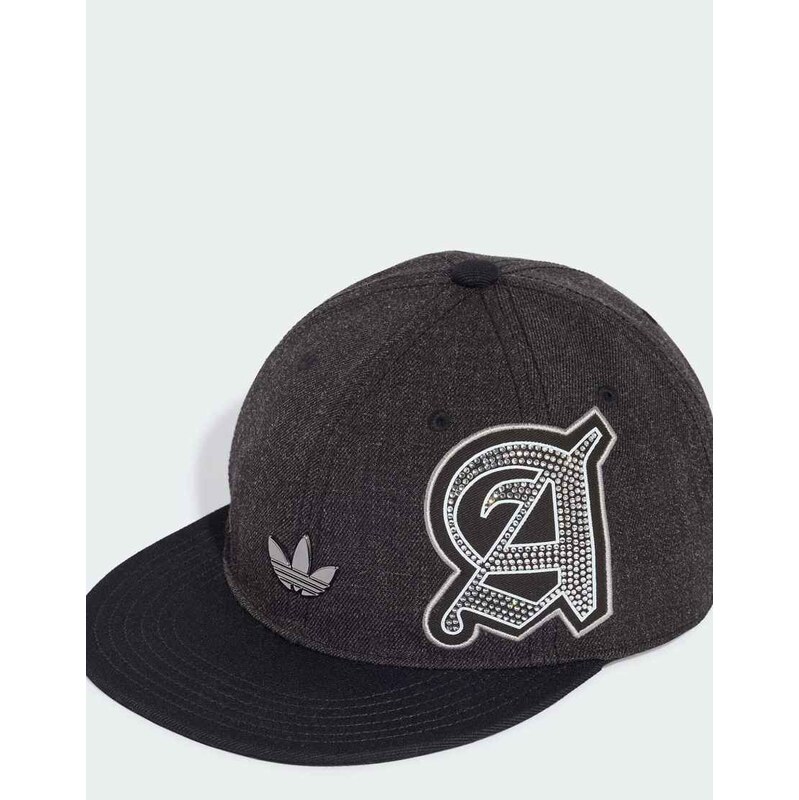 adidas Originals Premium rhinestone cap in black