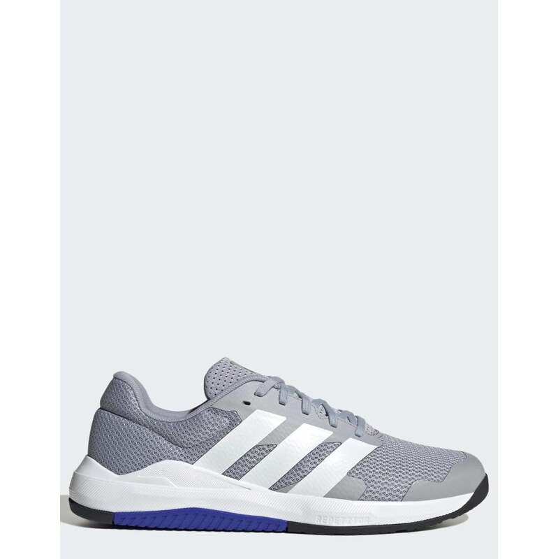 adidas performance Dropset base training shoes in halo silver /