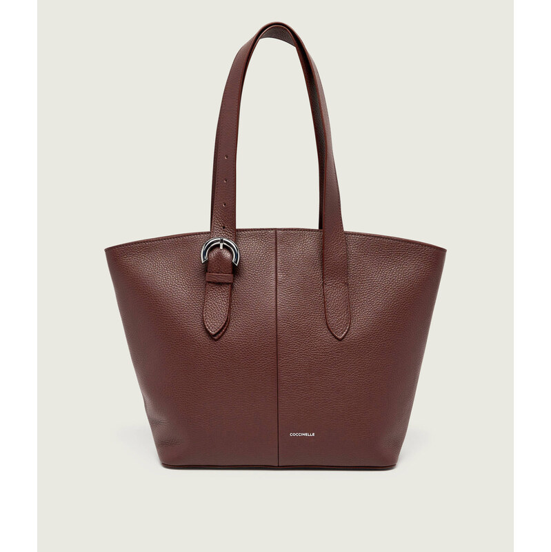 Coccinelle Kožená kabelka shopper Coccinelle Efern