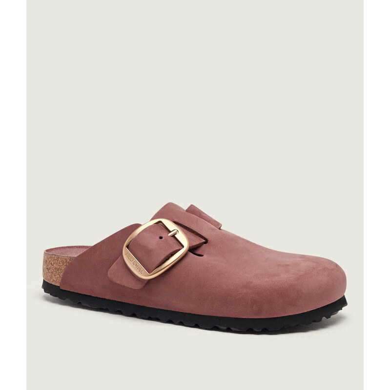 Birkenstock Kožené pantofle typu mules Boston Big Buckle |