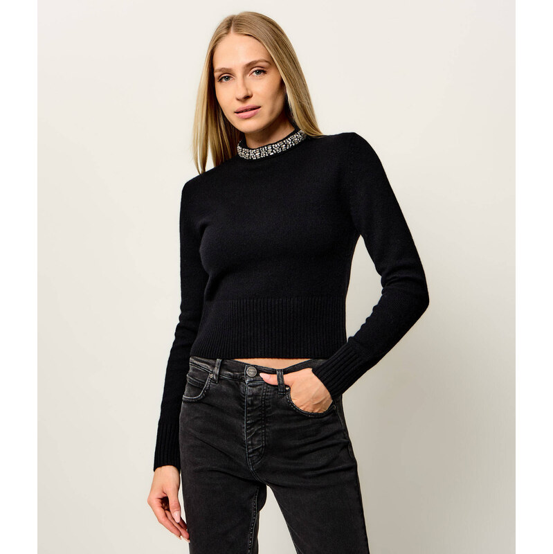 Pinko Rolák Berlino | Cropped Fit s přídavkem vlny a kašmíru