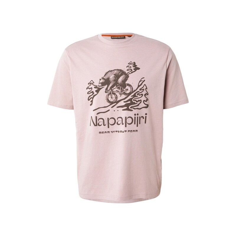 NAPAPIJRI Tričko čokoládová / růže