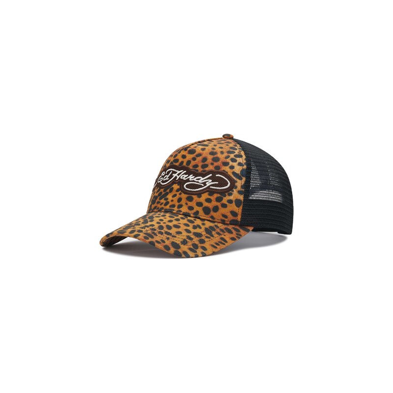 Ed Hardy Kšiltovka hnědá / černá / bílá